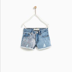 Zara Girls Denim Shorts